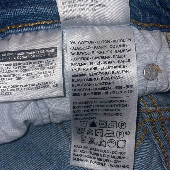 Levi’s Women’s 501 Cropped Straight Leg Jeans Size 27 - Picture 3 of 6